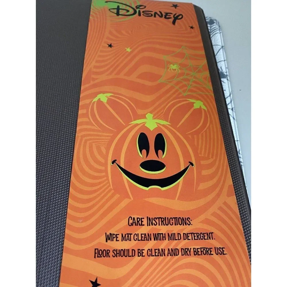 Disney Mickey Mouse Anti Fatigue Kitchen Mat Halloween Trick Or Treat 18x30” NEW